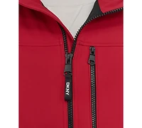 Dkny Men's Zip-Front Hooded Logo Jacket