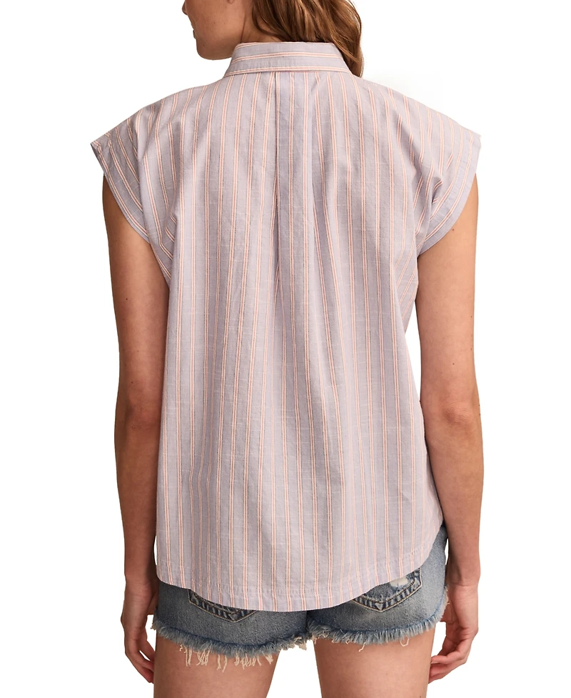 Lucky Brand Women's Cotton Sleeveless Tunic Shirt