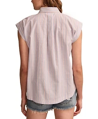 Lucky Brand Women's Cotton Sleeveless Tunic Shirt
