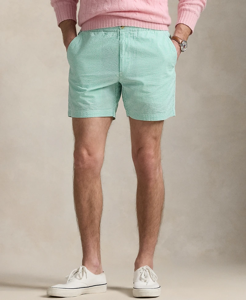 Polo Ralph Lauren Men's 6-Inch Polo Prepster Seersucker Shorts