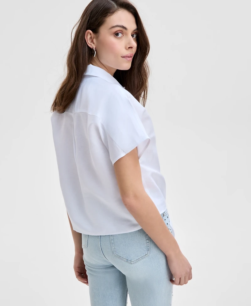 I.n.c. International Concepts Women's Tie-Front Blouse