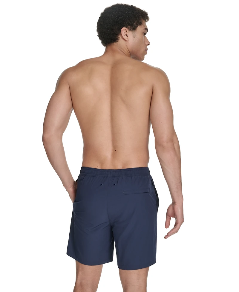 Calvin Klein Men's Regular-Fit Quick-Dry 5" Swim Trunks with Compression Short Liner