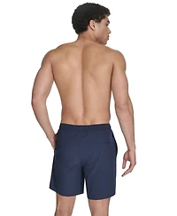 Calvin Klein Men's Regular-Fit Quick-Dry 5" Swim Trunks with Compression Short Liner