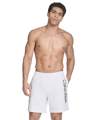 Calvin Klein Men's Regular-Fit Quick-Dry 5" Swim Trunks with Compression Short Liner