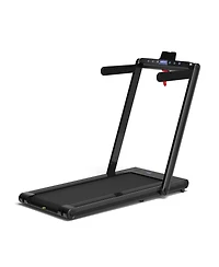 2-in-1 Folding Treadmill with Dual Led Display for Home and Office Use