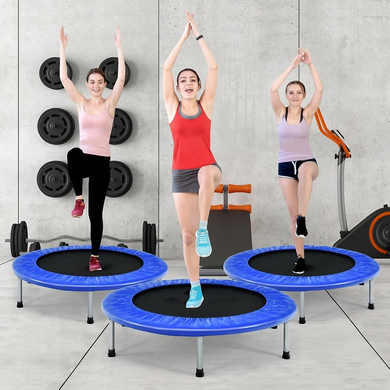 Mini Folding Trampoline Portable Recreational Fitness Rebounder