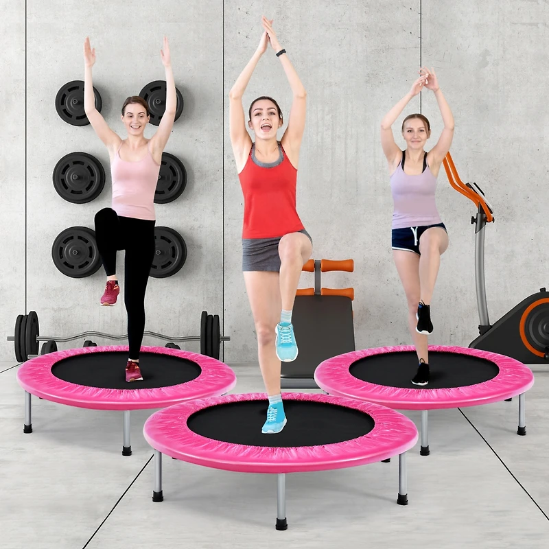 Mini Folding Trampoline Portable Recreational Fitness Rebounder