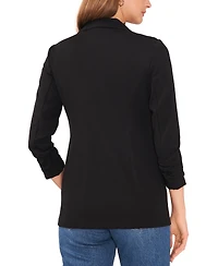 Vince Camuto Women's Ruched-Sleeve Ponte Blazer