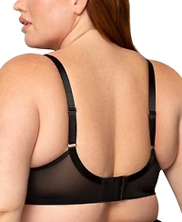 Curvy Couture Women's Plus Size Sheer Mesh Plunge T-shirt Bra