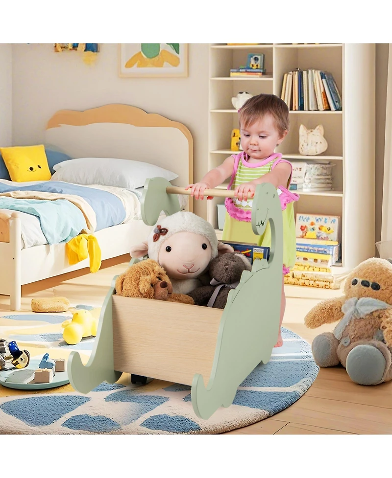 2-in-1 Baby Push Walker with Handle Safe and Fun Walking Toy for Toddlers