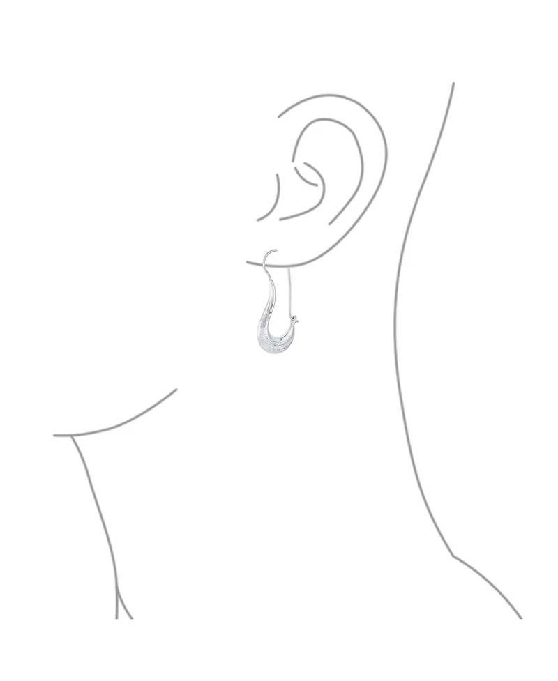 Bling Jewelry Artisan Tribal Etching Dangle Earrings in Sterling Silver with Bell Design
