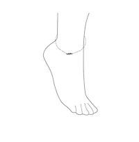 Bling Jewelry Tropical Charm Dolphins Anklet Ankle Bracelet Sterling Silver 9-10 Inch