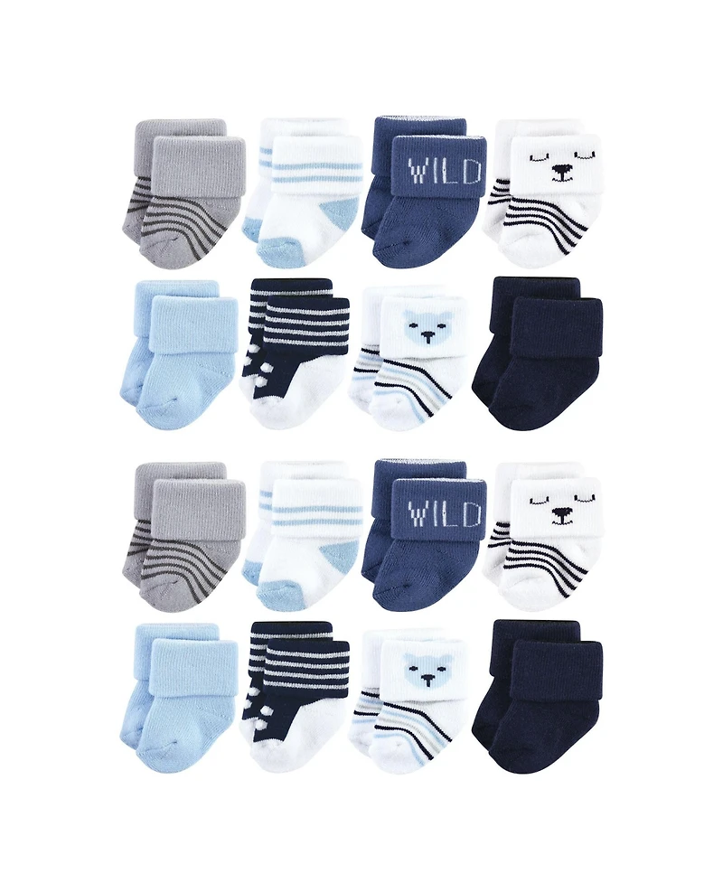 Hudson Baby Boys Gentle Cotton-Blend Newborn & Terry Footwear