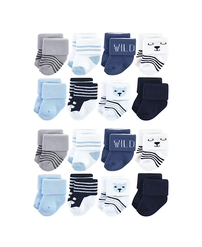 Hudson Baby Boys Gentle Cotton-Blend Newborn & Terry Footwear
