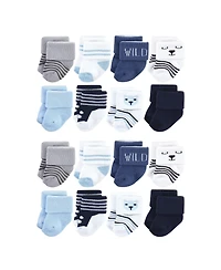 Hudson Baby Boys Gentle Cotton-Blend Newborn & Terry Footwear