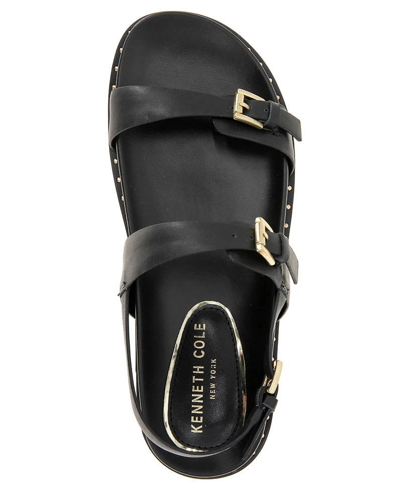 Kenneth Cole New York Women's Drinity Round Toe Flat Sandals