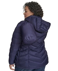 Charter Club Plus Packable Hooded Puffer Coat