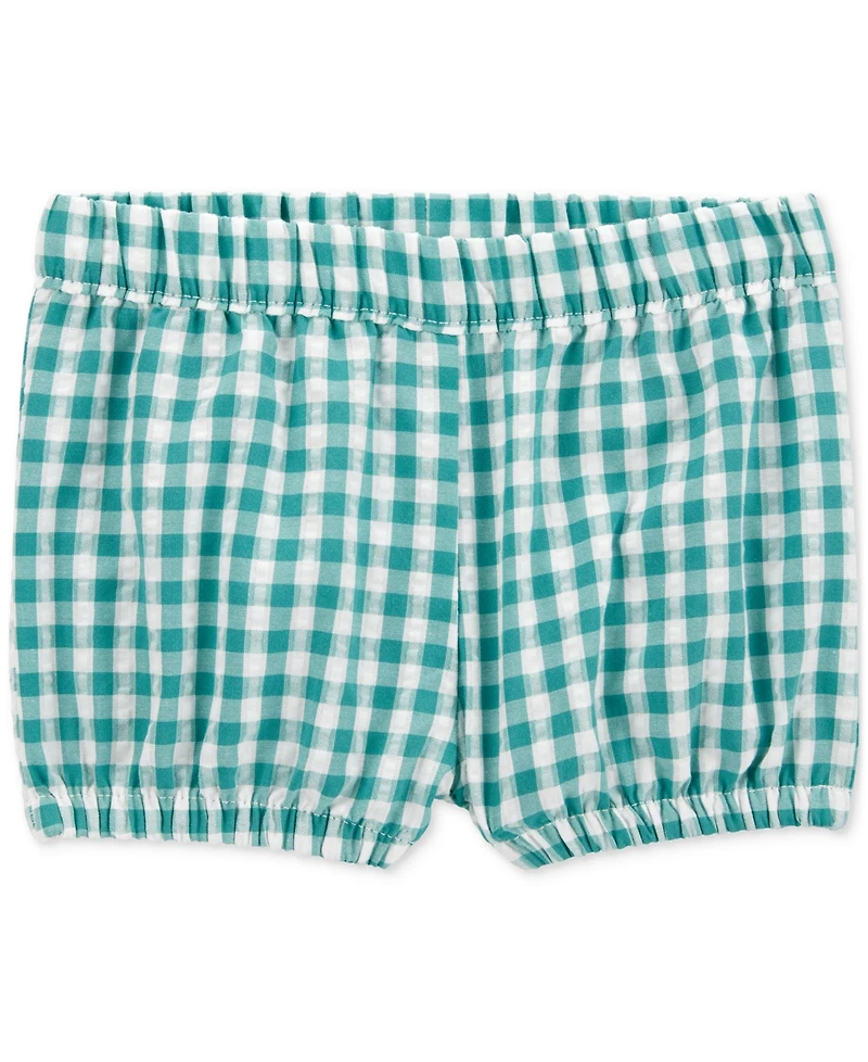 Carter's Baby Girls 3-Pc. Gingham Little Shorts, Top & Bodysuit Set