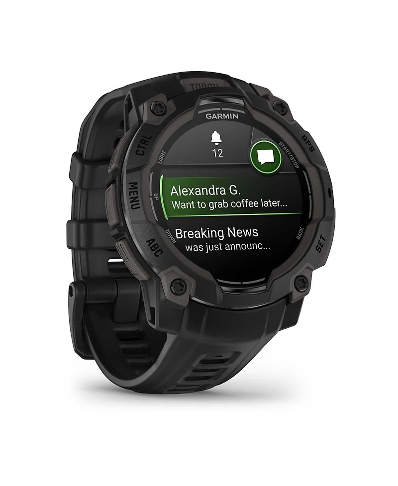 Instinct 3, 45mm Amoled, Black/Black