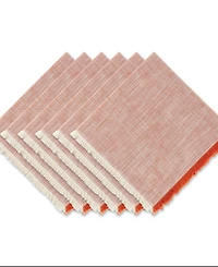 Design Imports Tonal Fringe Napkin, Set of 6