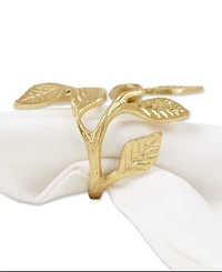 Design Imports Brass Napkin Ring, Set of 6
