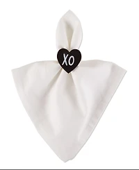 Design Imports Heart Chalkboard Napkin Ring, Set of 6
