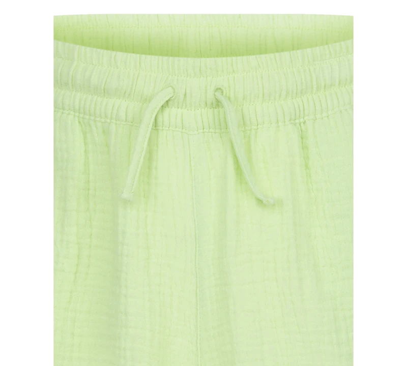 Hurley Big Girls Woven Cotton Gauze High-Rise Shorts