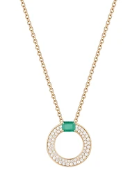 Macy's Sapphire (1/4 ct. t.w.) & Diamond Circular Pendant 18" Necklace 14k White Gold (Also Available Ruby Emerald)