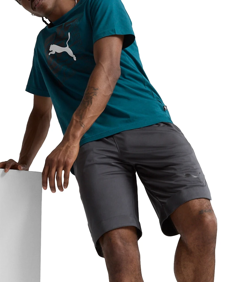 Puma Men's Rtg Regular-Fit 10" Drawstring Shorts