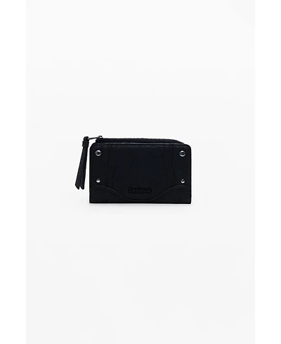 Desigual Women's Medium embroidered faux leather wallet