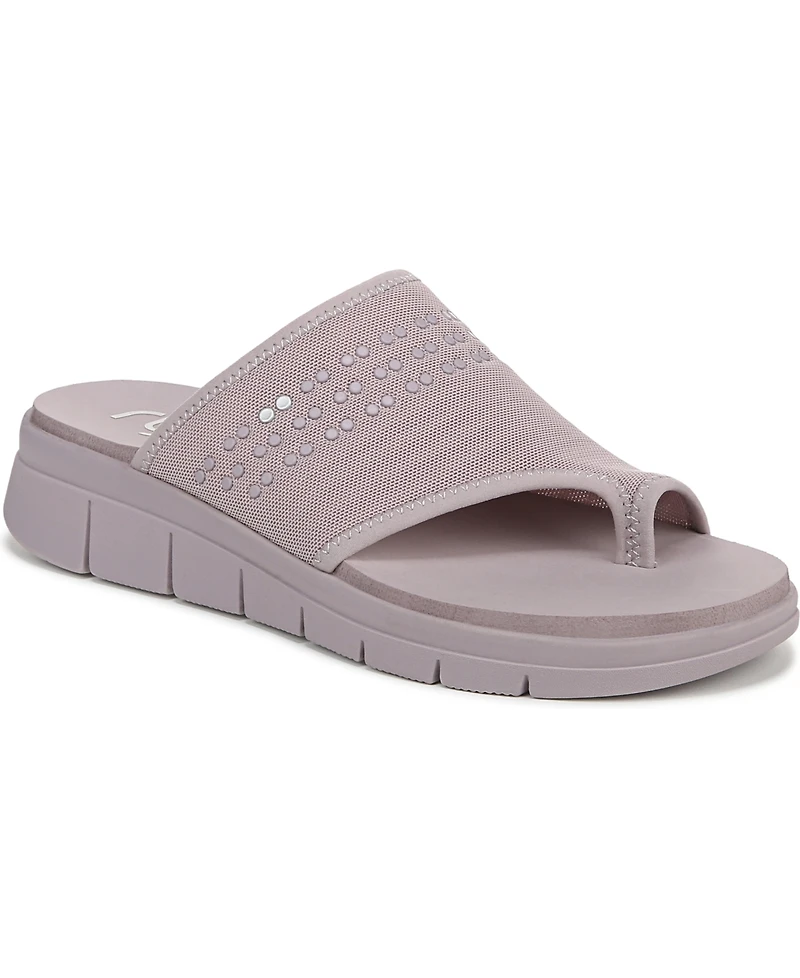 Ryka Women's Elegance Washable Toe Loop Slide Sandals