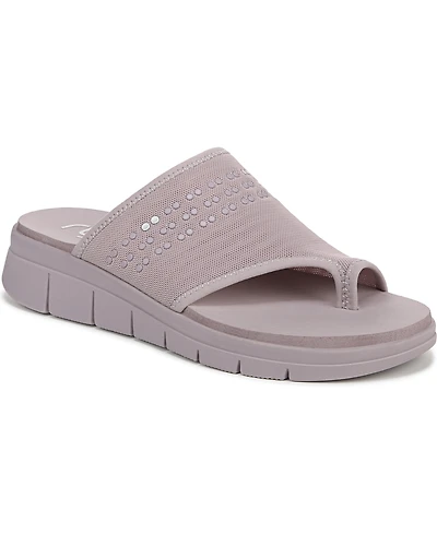 Ryka Women's Elegance Washable Toe Loop Slide Sandals