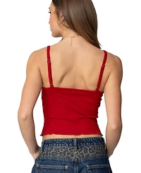 Edikted Womens Precious 7 Tank Top