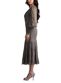 Tadashi Shoji Women's Nyssa Bishop Sleeve Dress
