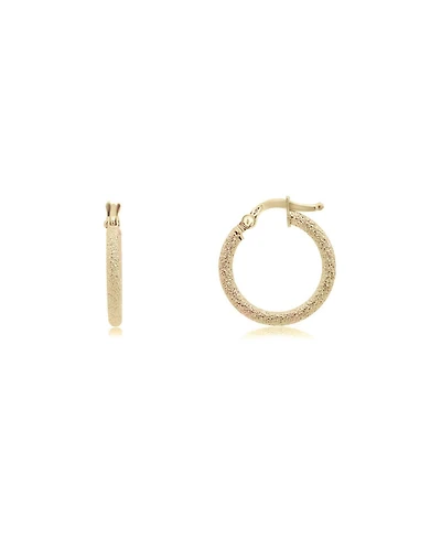 The Lovery Mini Mesh Gold Hoop Earrings 14K Yellow Gold