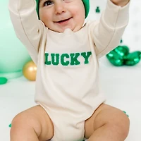 Sweet Wink Toddler Boys Lucky Varsity Patch St. Patrick's Day Sweatshirt
