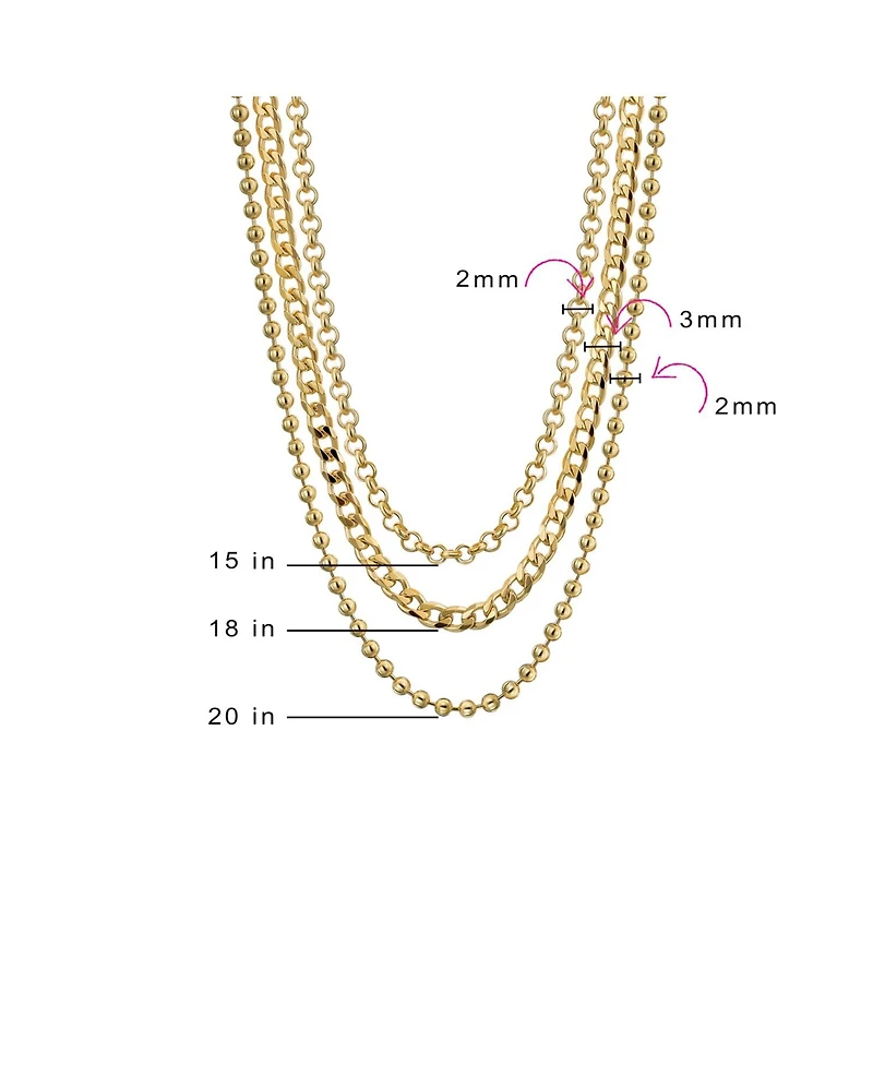 Bling Jewelry Statement Sparkling Bead Collar Necklace Multi-Strand Gold-Plated Choker 15-30 Inch