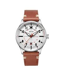 Avi-8 Men's Hawker Hurricane Kent Automatic Tan Leather Strap Watch, 43mm