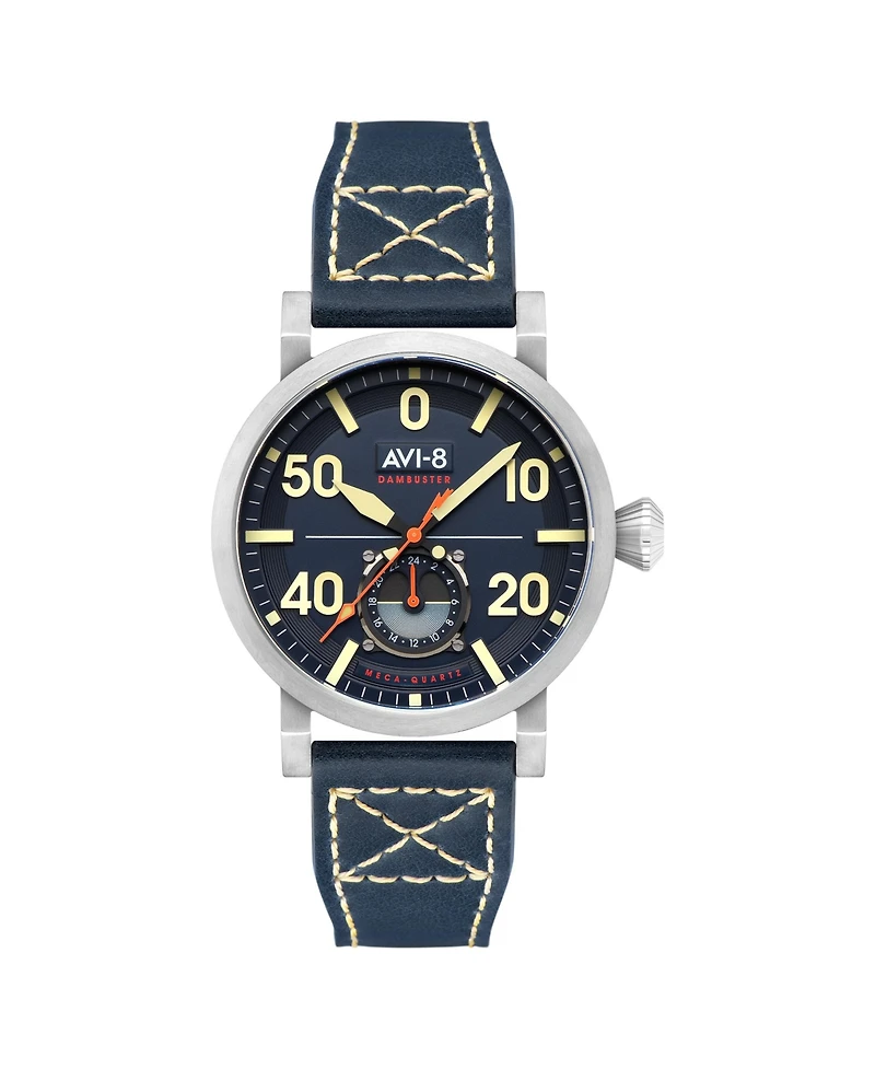 Avi-8 Men's Dambuster Chadwick Meca-Quartz Leather Strap Watch