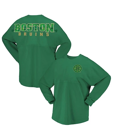 Fanatics Women's Kelly Green Boston Bruins St. Patrick's Day Spirit Jersey T-Shirt
