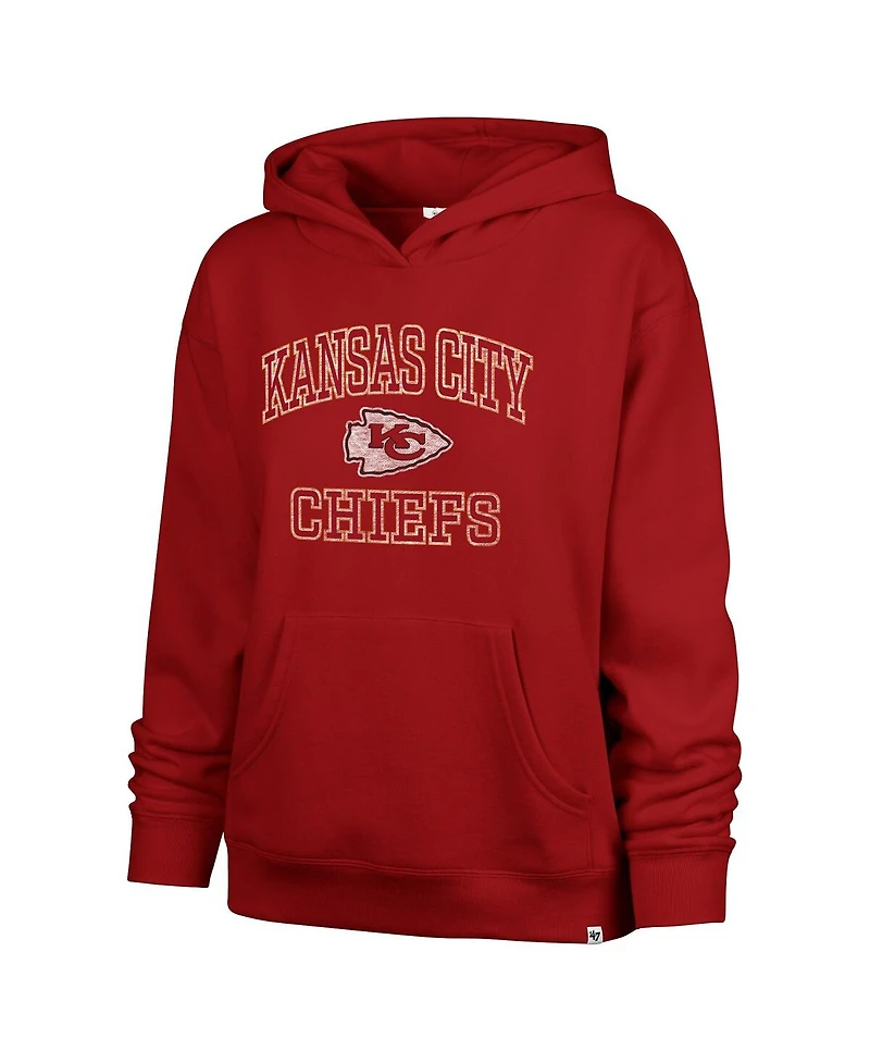 '47 Brand Women's Red Kansas City Chiefs Clarity Naomi Pullover Hoodie