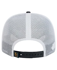 New Era Men's Charcoal/White Vegas Golden Knights Core Trucker 9SEVENTY Stretch-Snap Hat