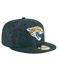 New Era Men's Black Jacksonville Jaguars Geo 59FIFTY Fitted Hat