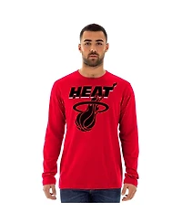 New Era Men's Red Miami Heat 2024/25 City Edition Long Sleeve T-Shirt
