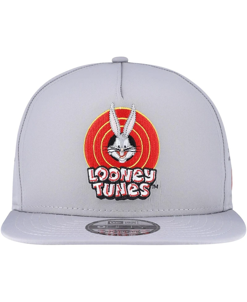 New Era Men's Gray Looney Tunes Vented 9FIFTY Snapback Hat