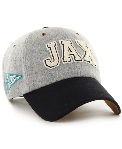 '47 Brand x Stoney Clover Lane Men's and Women's Gray/Black Jacksonville Jaguars Block Clean Up Adjustable Hat