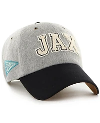 '47 Brand x Stoney Clover Lane Men's and Women's Gray/Black Jacksonville Jaguars Block Clean Up Adjustable Hat