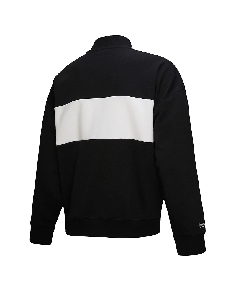 Mitchell & Ness Women's Black Kansas City Chiefs Quarter-Zip Jacket