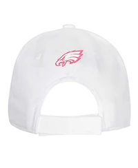 Outerstuff Big Girls Philadelphia Eagles All White Structured Adjustable Hat