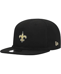 New Era Baby Boys and Girls Black New Orleans Saints My 1st 9FIFTY Adjustable Hat